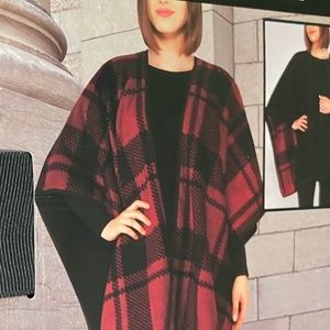 NEW Ike Behar Ladies' Reversible Fleece Wrap SHAWL